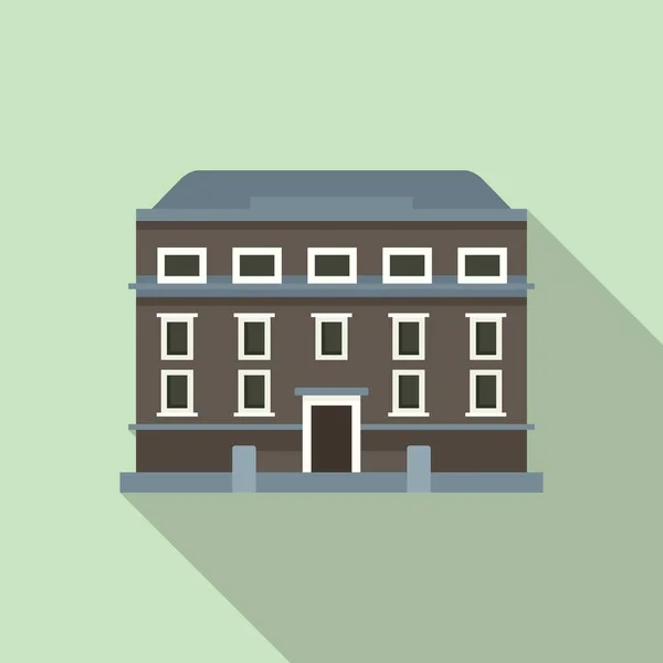 Dublin house icon flat vector. Ireland skyline — 图库矢量图片