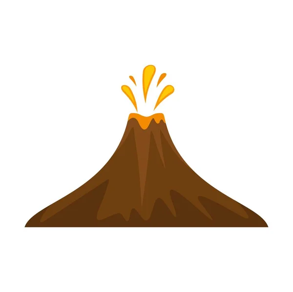 Perú volcán icono plano aislado vector — Archivo Imágenes Vectoriales
