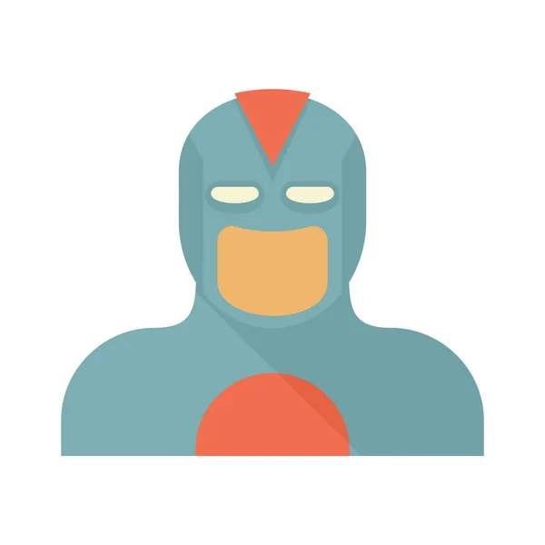 Carnival superhero icon flat isolated vector — Stock Vector