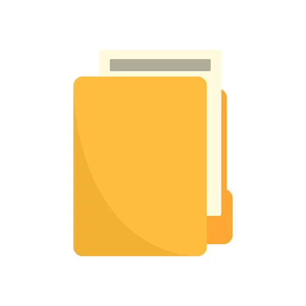 Icono de carpeta de arrendamiento plano aislado vector — Vector de stock