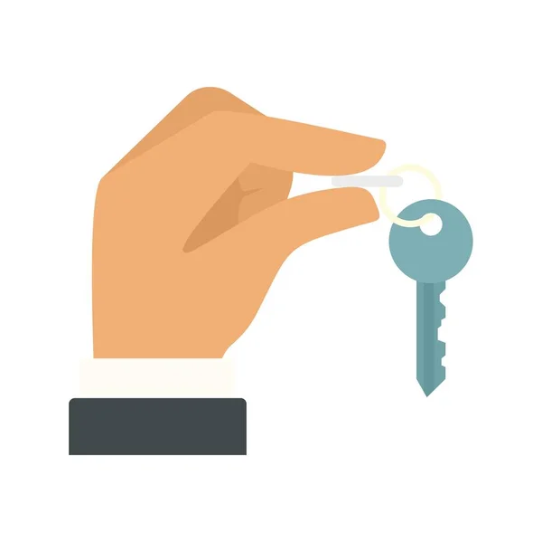 Lease house keys icon flat isolated vector — Stock Vector