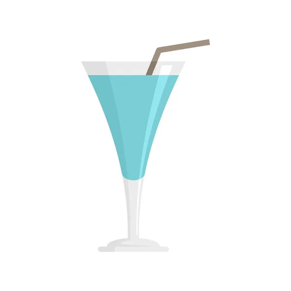 Cocktail drink icon flat isolated vector — Stock Vector