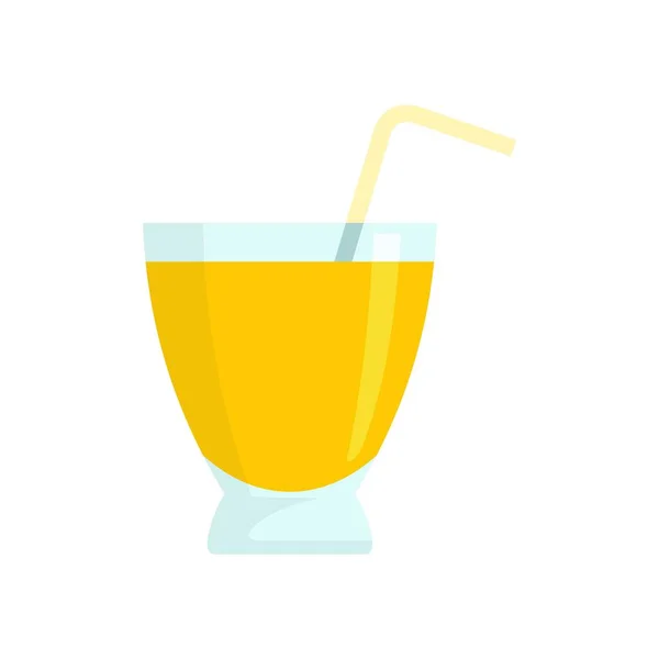 Bio sap cocktail icoon platte geïsoleerde vector — Stockvector