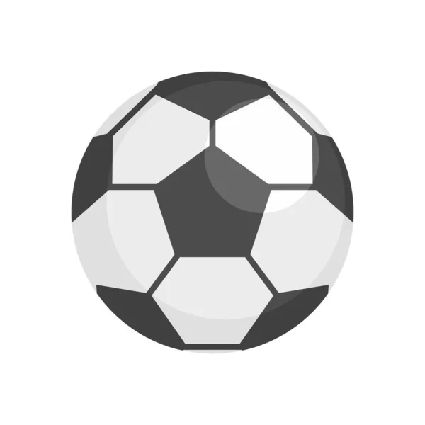 Icono de pelota de fútbol plana vector aislado — Vector de stock