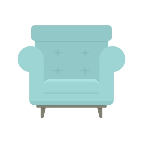 Sillón icono plano aislado vector — Archivo Imágenes Vectoriales