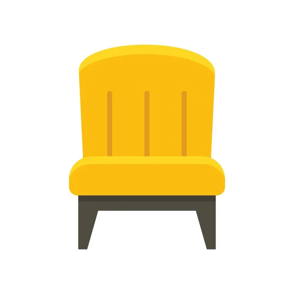 Sofá sillón icono plano aislado vector — Vector de stock