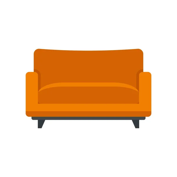 Sofa fauteuil pictogram platte geïsoleerde vector — Stockvector
