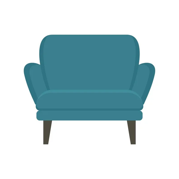 Modern armchair icon flat isolated vector — Stock Vector