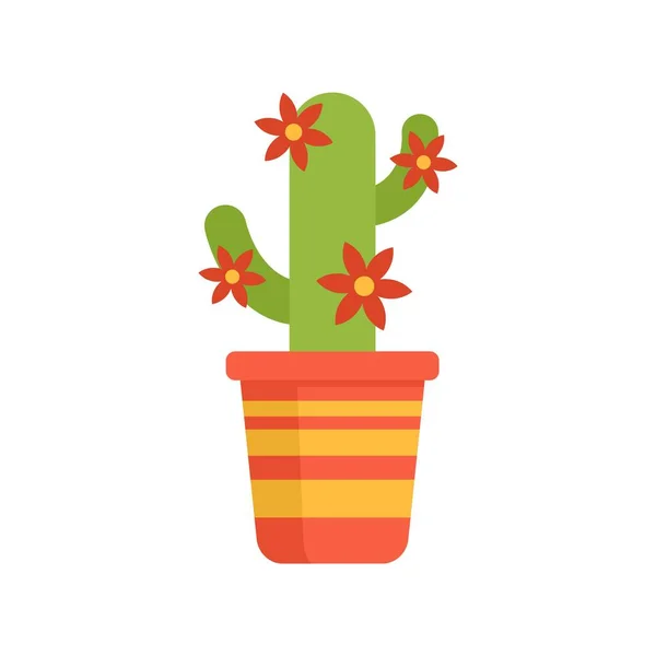 Cactus plant icon flat isolated vector — Stock Vector
