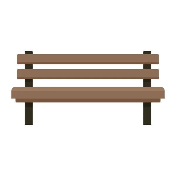 Settle banc icône plat vecteur isolé — Image vectorielle