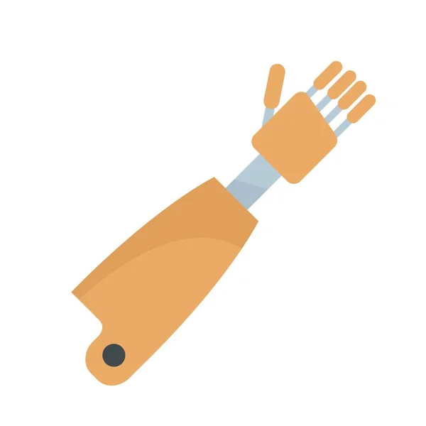 Prosthesis hand icon flat isolated vector — Stock Vector