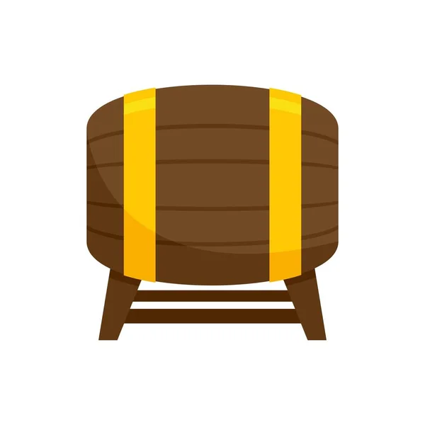 Drink barrel icon flat isolated vector — Stock Vector
