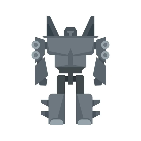 Roboter-Transformator Symbol flacher isolierter Vektor — Stockvektor