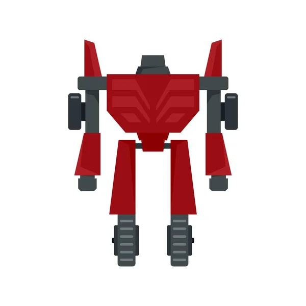 Ícone do transformador do robô herói vetor isolado plano —  Vetores de Stock