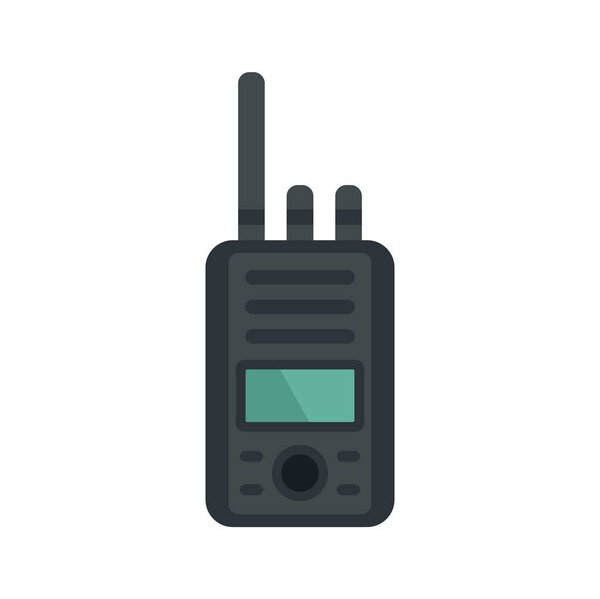 Walkie talkie icon flat isolated vector