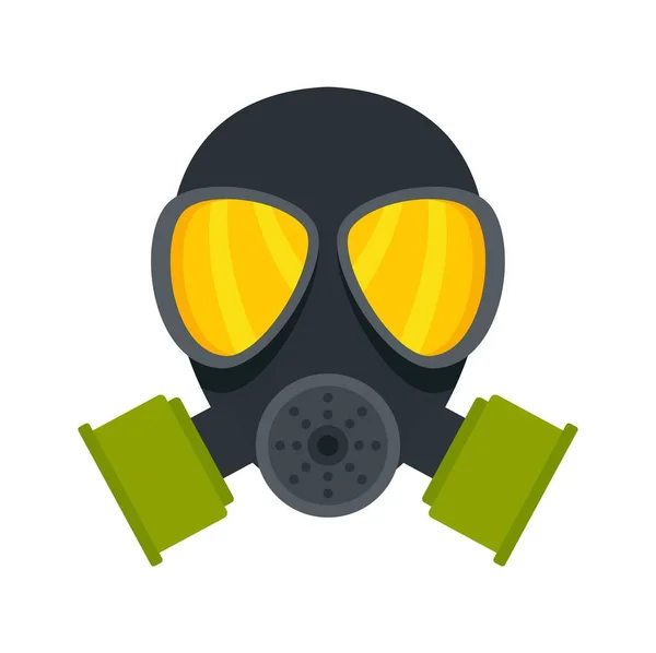 Icona maschera chimica vettore isolato piatto — Vettoriale Stock