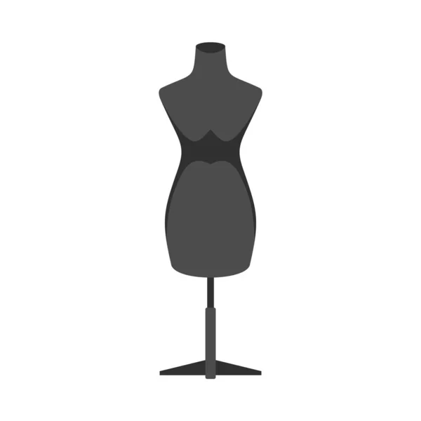 Mannequin icon flat isolated vector — Stock Vector