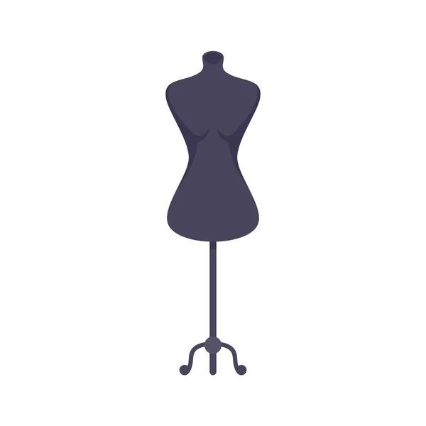 Model mannequin pictogram platte geïsoleerde vector — Stockvector