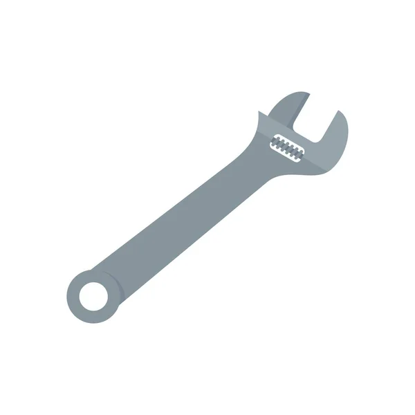 Plumber wrench icon flat isolated vector — Stock Vector