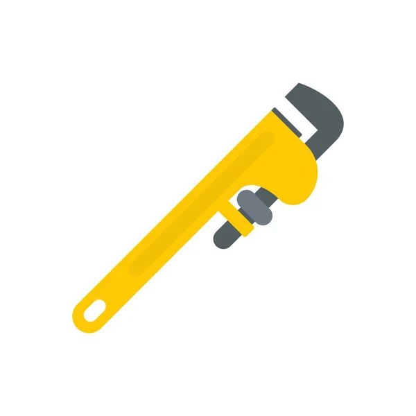 Industrial wrench icon flat isolated vector — Stock Vector