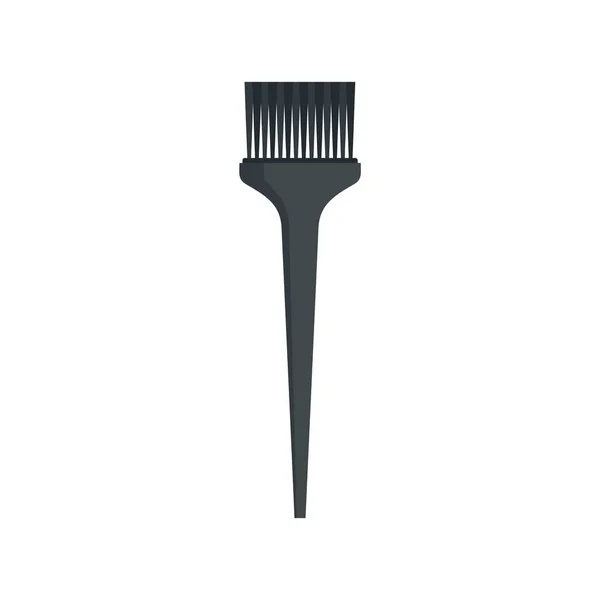 Salon brush hair dye icon flat isolated vector — Stock Vector