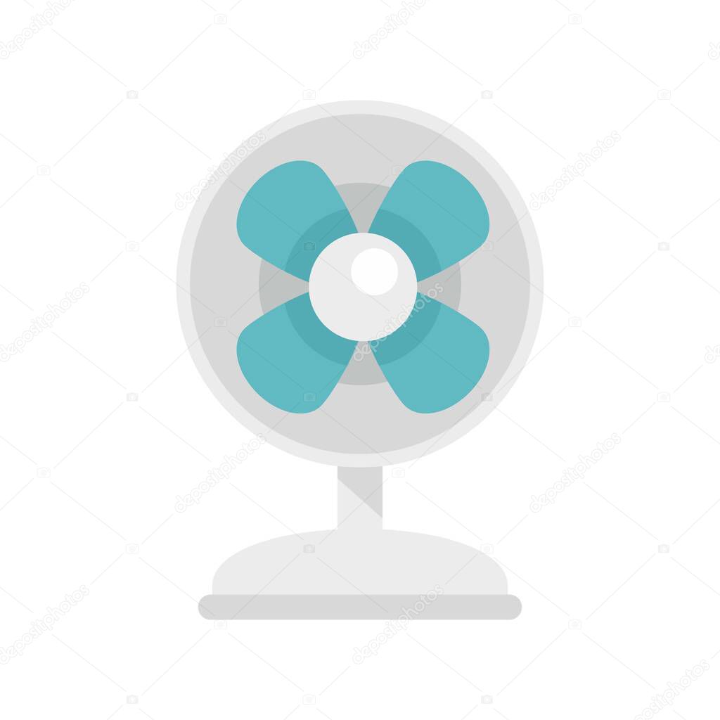 Clean room fan icon flat isolated vector