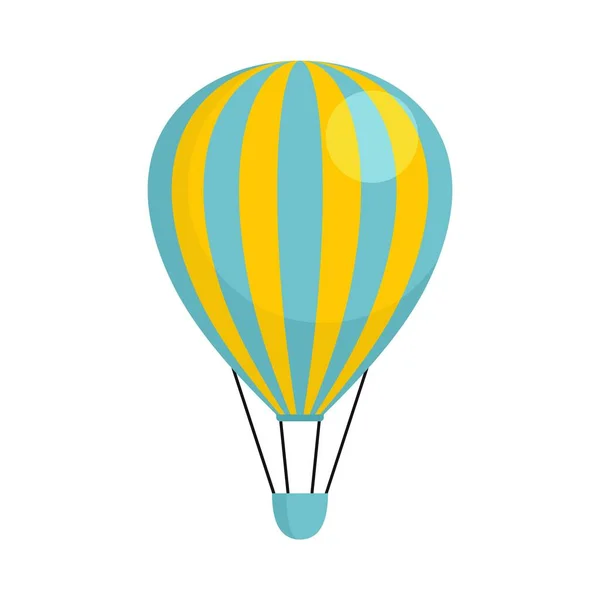 Trip luchtballon pictogram platte geïsoleerde vector — Stockvector