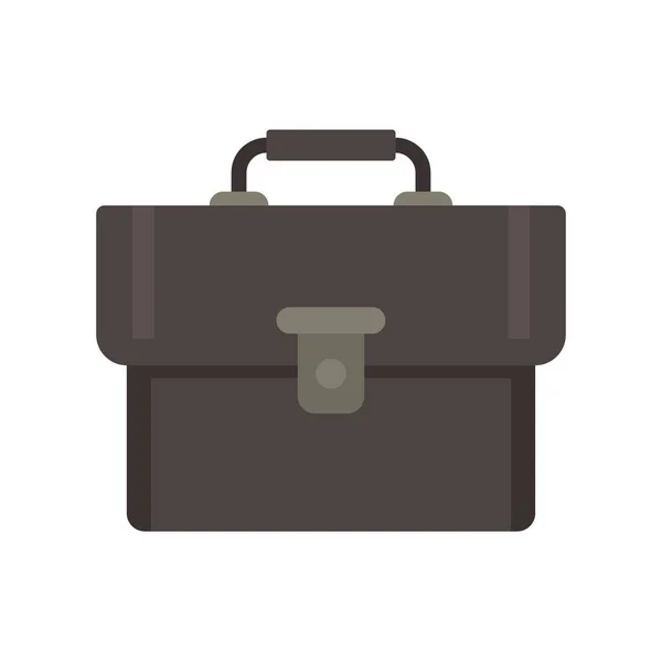 Leather bag icon flat isolated vector — Stock Vector