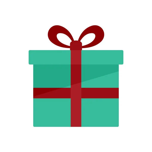 Icono de caja de regalo del cliente plano aislado vector — Archivo Imágenes Vectoriales