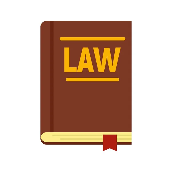 Législation icône du livre plat vecteur isolé — Image vectorielle