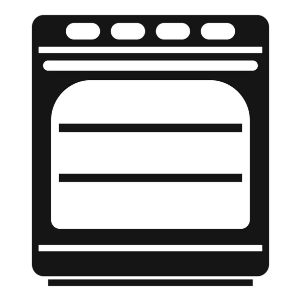 Konvektionsofen Symbol einfacher Vektor. Elektrischer Küchenherd — Stockvektor