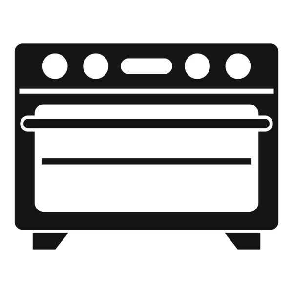 Four à convection de cuisine icône vecteur simple. Cuisinière électrique — Image vectorielle