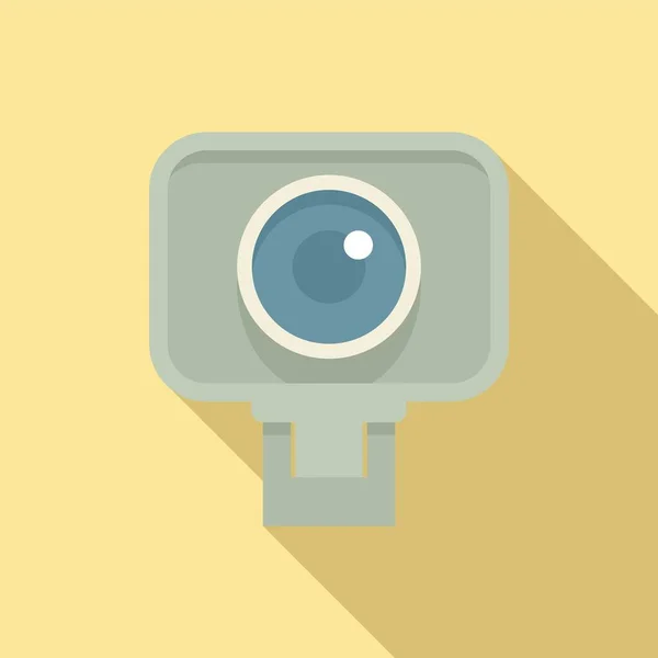 Рыбий глаз иконка камеры плоский вектор. Видеокамера — стоковый вектор