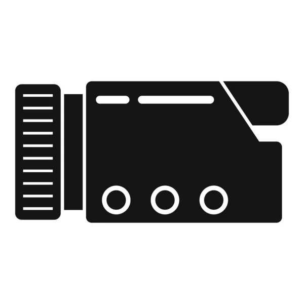 Компактный иконка видеокамеры простой вектор. Видеокамера — стоковый вектор