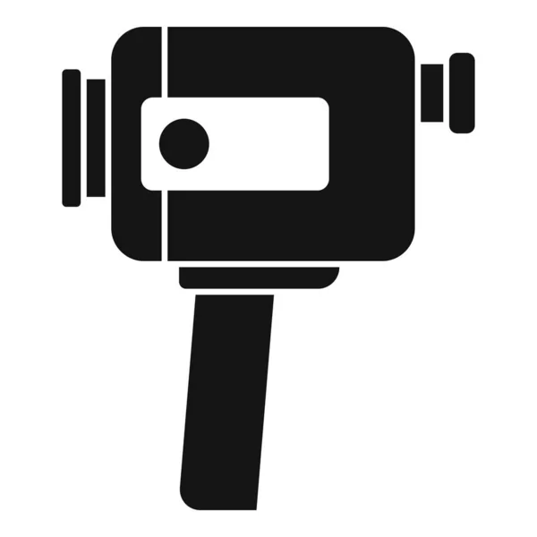 Modern saplı kamera simgesi basit vektör. Film kamerası. — Stok Vektör