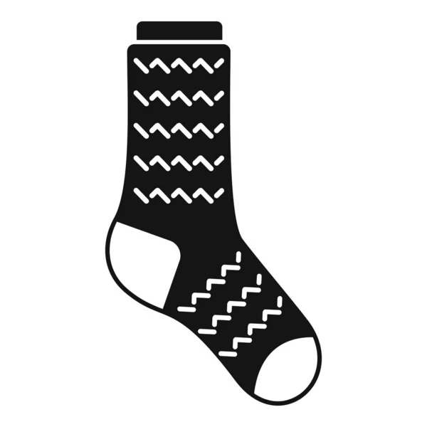 Jednoduchý vektor pro praní ponožek. Zimní ponožka — Stockový vektor