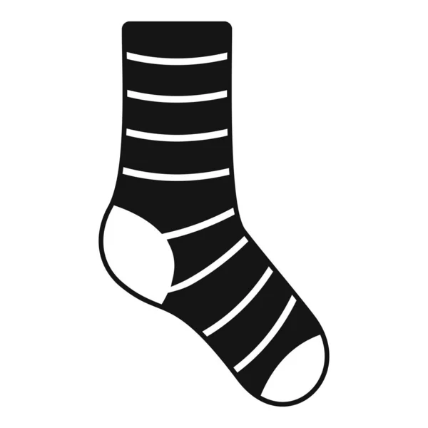 Jednoduchý vektor ikony bavlněné ponožky. Zimní ponožka — Stockový vektor