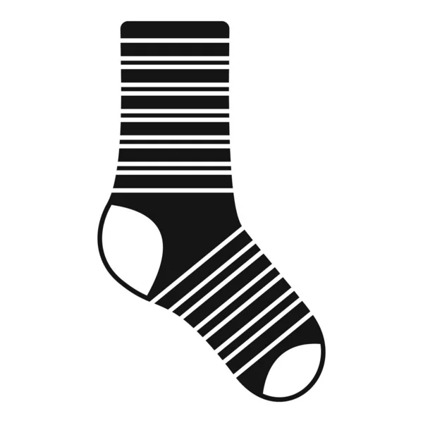 Moda çorabı simgesi basit bir vektör. Spor koleksiyonu — Stok Vektör