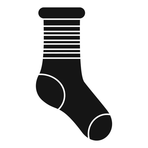 Κρύο εικονίδιο κάλτσας απλό διάνυσμα. Μαλλί κάλτσα — Διανυσματικό Αρχείο