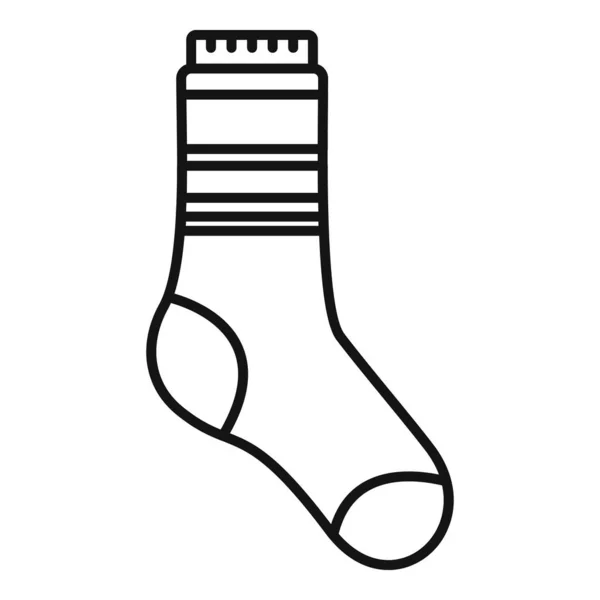 Şık çorap ikonu taslak vektörü. Kış koleksiyonu — Stok Vektör