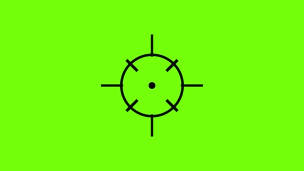 Beobachten der Animation des Radarsymbols — Stockvideo