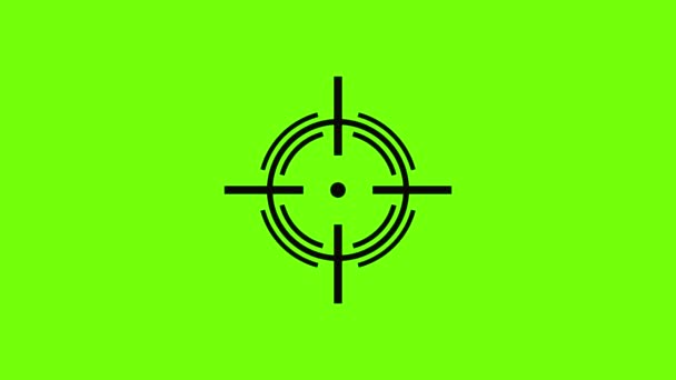 Rear sight icon animation — Stock Video