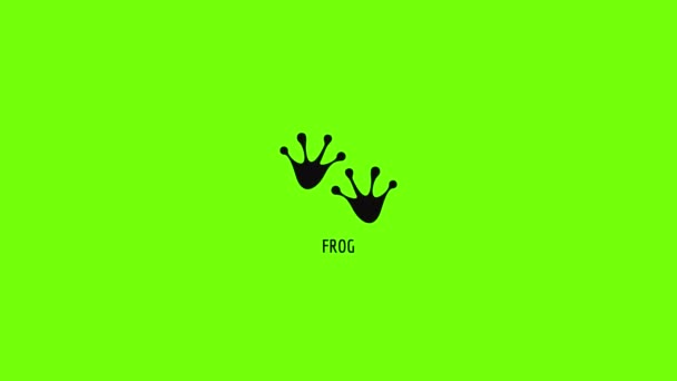 Frog étape icône animation — Video