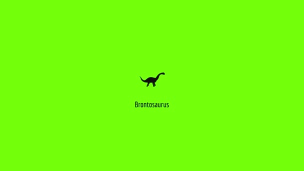 Brontosaurus icon animation — Stock Video