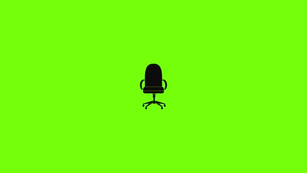 Удобная анимация кресла — стоковое видео