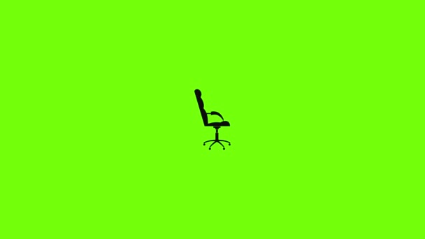 Fauteuil met armleuningen icoon animatie — Stockvideo