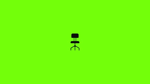 Animation der Hardchair-Ikone — Stockvideo