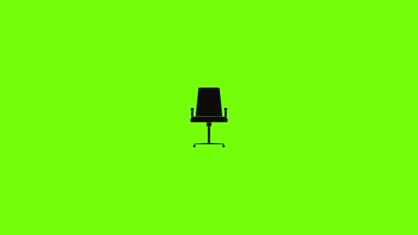 Анимация на стуле — стоковое видео