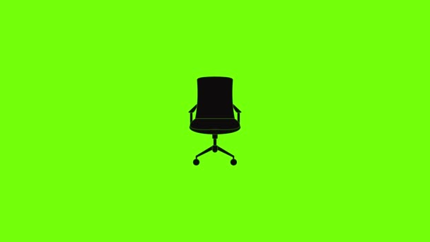 Régi fotel ikon animáció — Stock videók