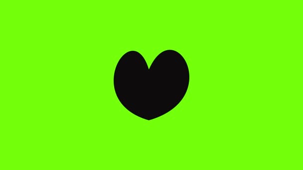 Spolehlivá animace ikon srdce — Stock video